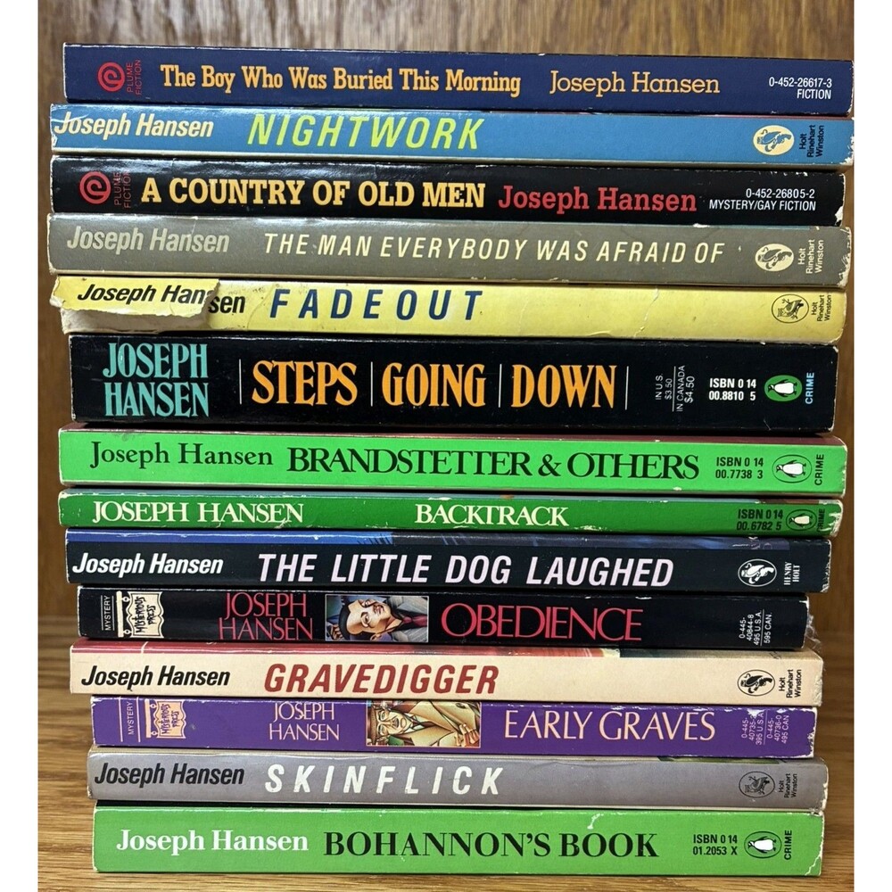 Lot of 14 JOSEPH HANSEN Nightwork Fade Out Brandsetter Obedience Gravedigger ++